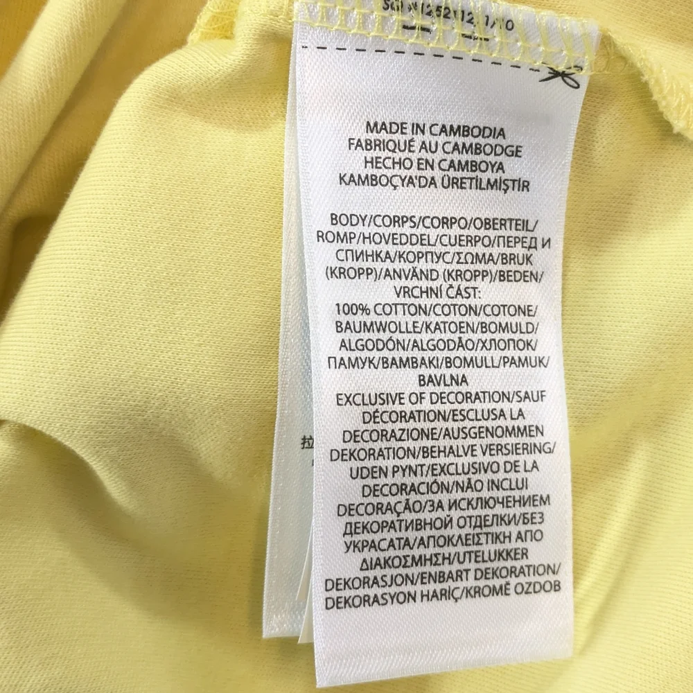 Polo Ralph Lauren Mens Short Sleeve Polo‎ Shirt Yellow Cotton Custom Slim Fit XL